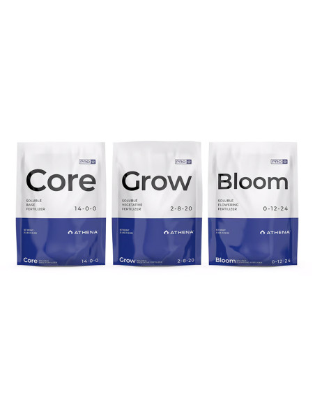 ATHENA - PRO MIX KIT (GROW BLOOM CORE 3 X 0,9 KG)