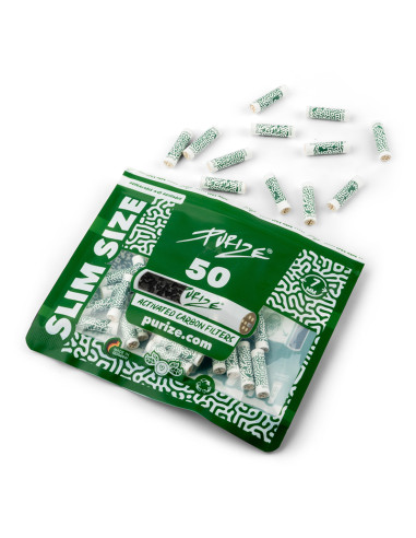 FILTROS PURIZE SLIM SIZE (50 UDS / BOLSA) BLANCO