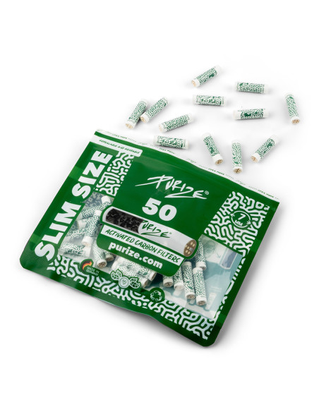 FILTROS PURIZE SLIM SIZE (50 UDS / BOLSA) BLANCO