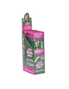 LION ROLLING CIRCUS HEMP WRAP BUBBLE GUM (DISPLAY 25 SOBRES)