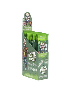 LION ROLLING CIRCUS HEMP WRAP NATURAL (DISPLAY 25 SOBRES)