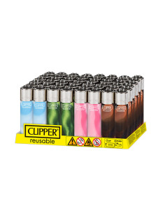 MECHERO CLIPPER CLASSIC LARGE NEBULA MIX 7 (DISPLAY 48 UDS)