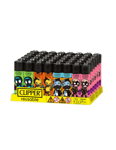 MECHERO CLIPPER CLASSIC LARGE SPRAY CREW (DISPLAY 48 UDS)