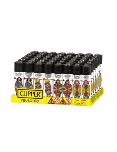 MECHERO CLIPPER CLASSIC LARGE POKER GAMES 2 (DISPLAY 48 UDS)