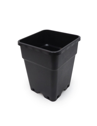 MACETA PURE NEGRA CUADRADA 7LTR (20X20X25CM) (33 UDS) PURE FACTORY