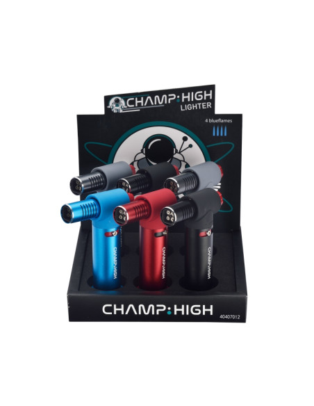 SOPLETE / MECHERO DE LLAMA AZUL CHAMP HIGH 4 B. FLAMES (DISPLAY 6 UDS)