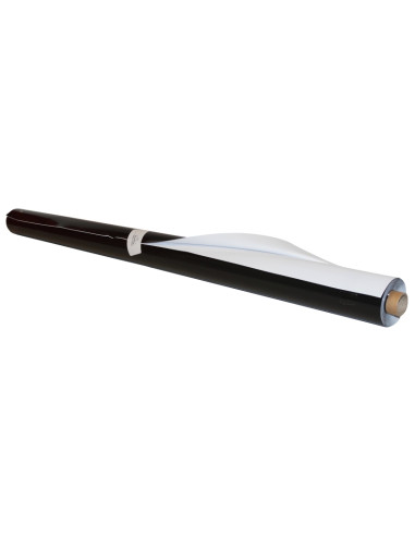PLASTICO REFLECTANTE NEGRO-BLANCO 2X10 METROS 125 MICRAS