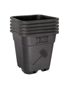 MACETA NEGRA CUADRADA 18 LTR  THOR ECO (20 UNIDADES) 2