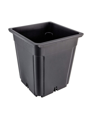 MACETA NEGRA CUADRADA 7 LTR THOR ECO (30 UNIDADES)