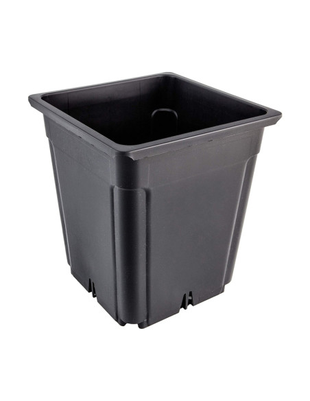 MACETA NEGRA CUADRADA 7 LTR THOR ECO (30 UNIDADES)