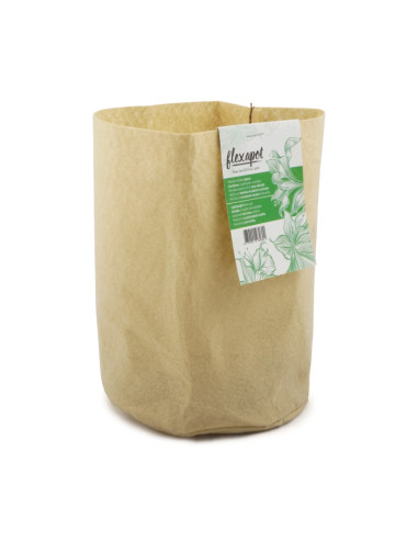 FLEXAPOT MACETA TEXTIL BEIGE 3,8 LITROS (1 GAL) (5 UNIDADES)