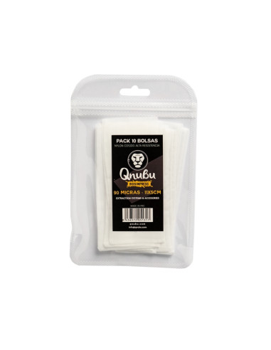 BOLSA QNUBU ROSIN PRESS 70 MICRAS (11 X 5 CM) PACK 10 UNIDADES